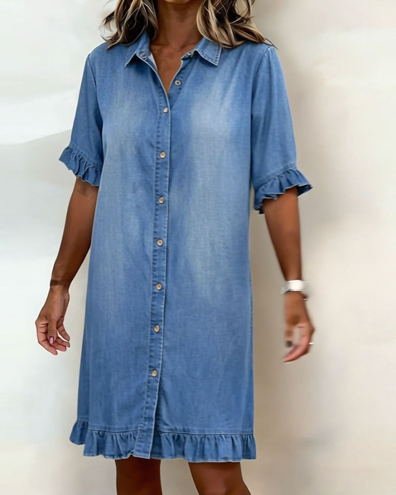 Olivia | Soft Denim Dress