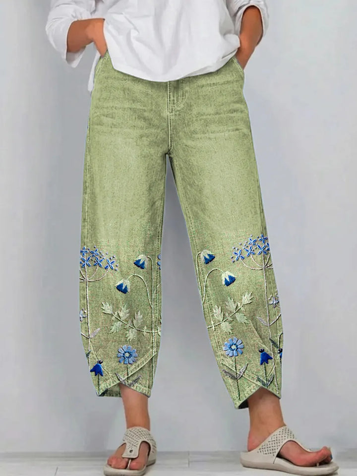 Aven | Embroidered Casual Chic Trousers