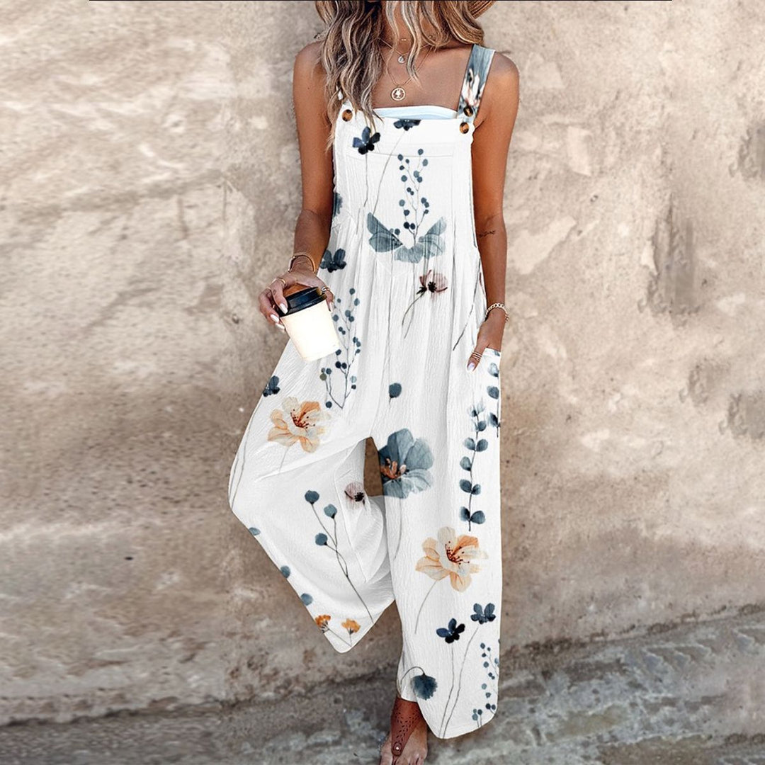 Elsie Printed Dungarees