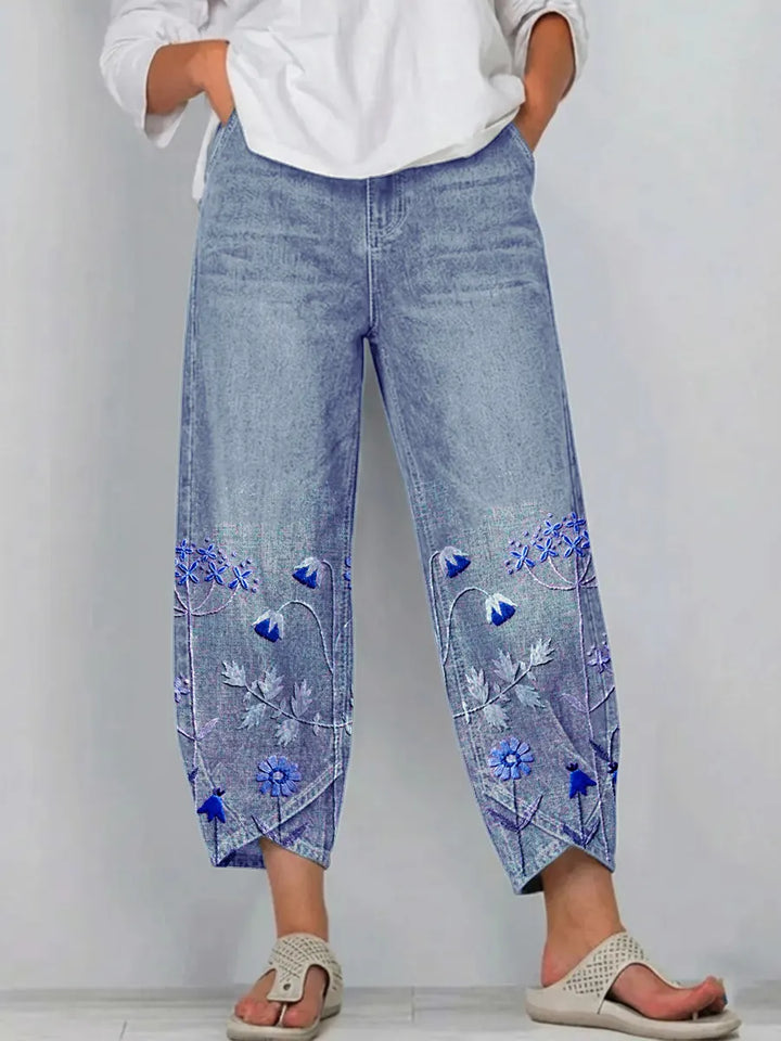 Aven | Embroidered Casual Chic Trousers