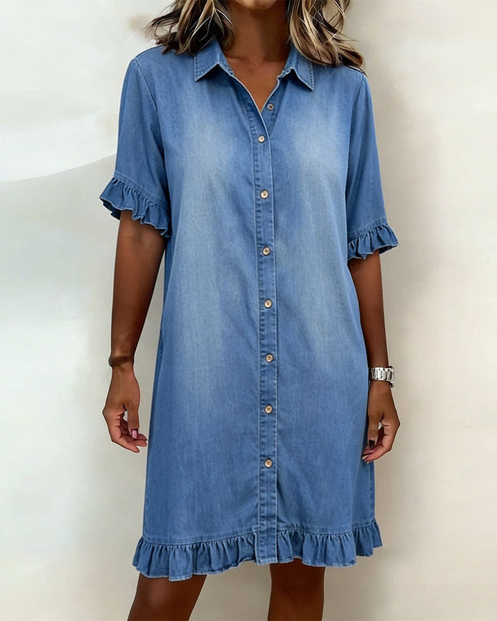 Olivia | Soft Denim Dress