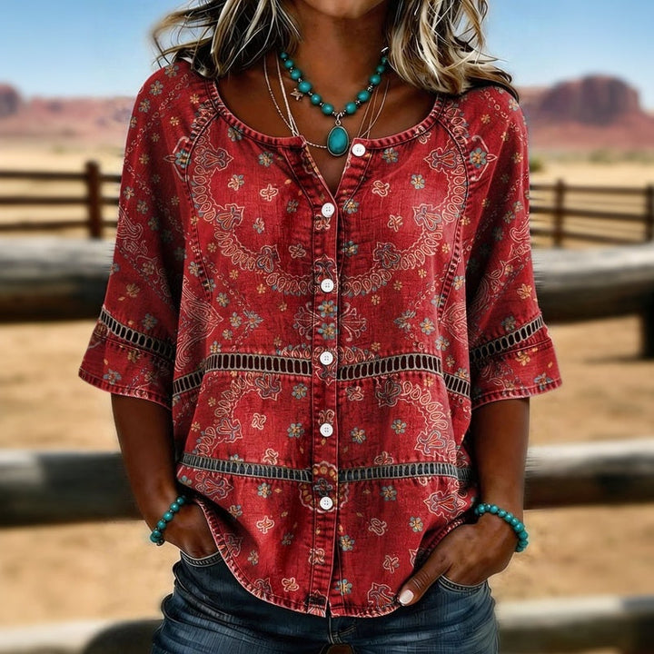 Harper Bohemian Print Blouse