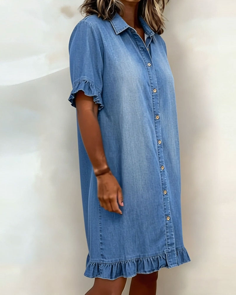 Olivia | Soft Denim Dress