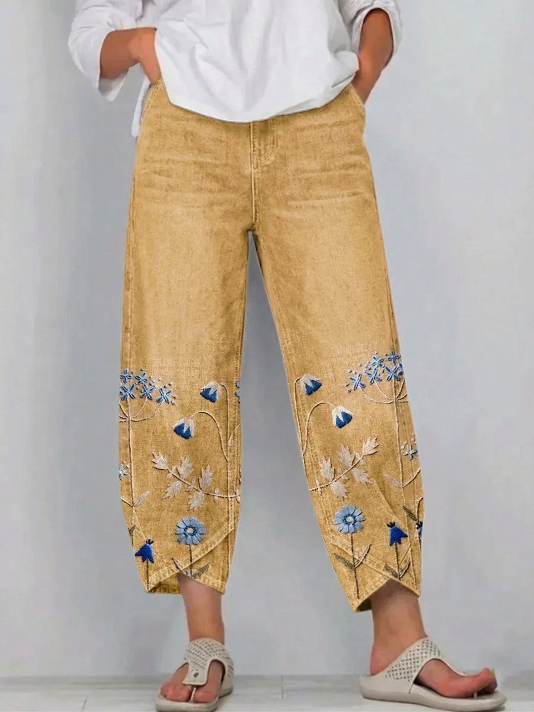 Aven | Embroidered Casual Chic Trousers