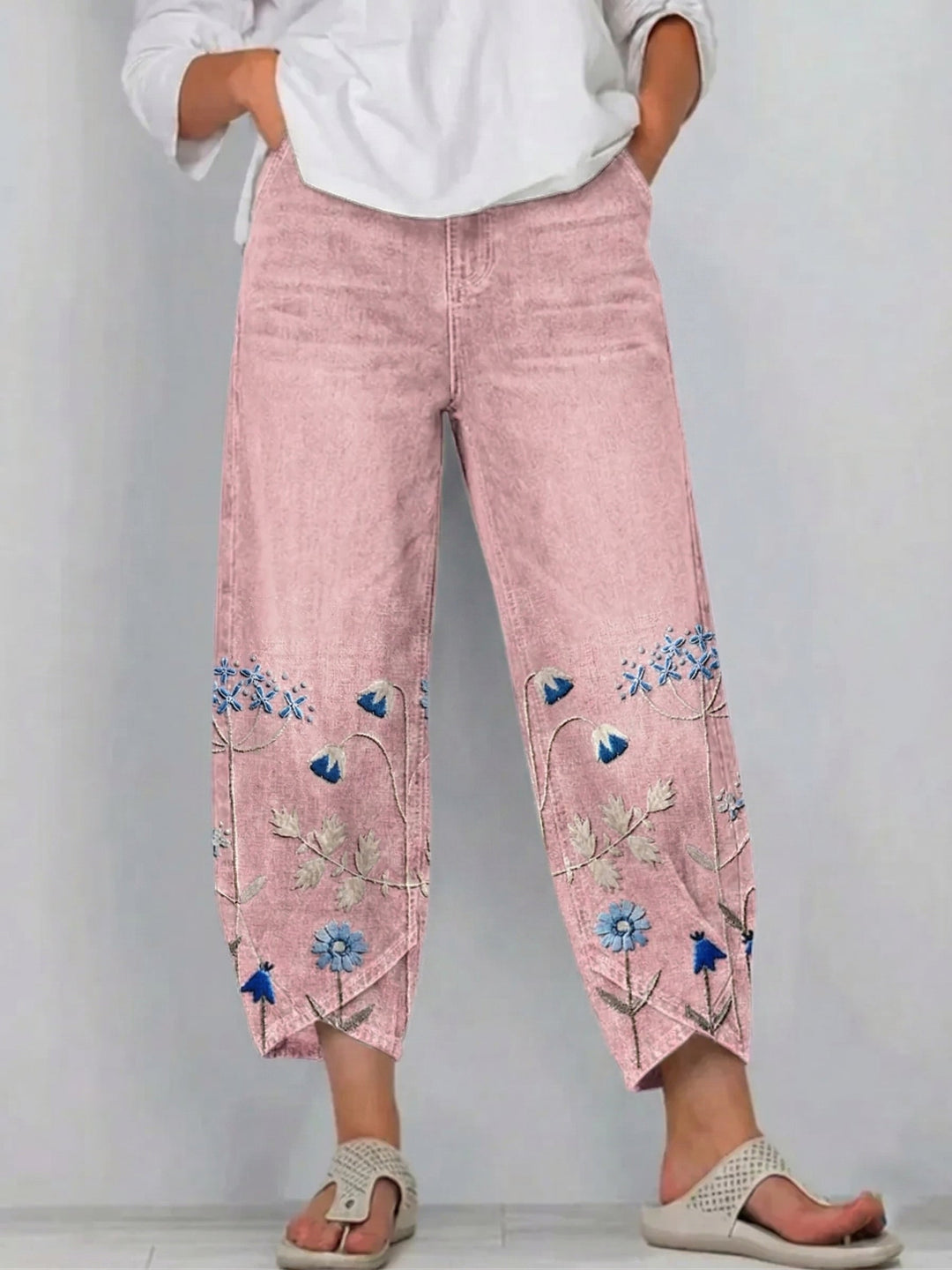 Aven | Embroidered Casual Chic Trousers