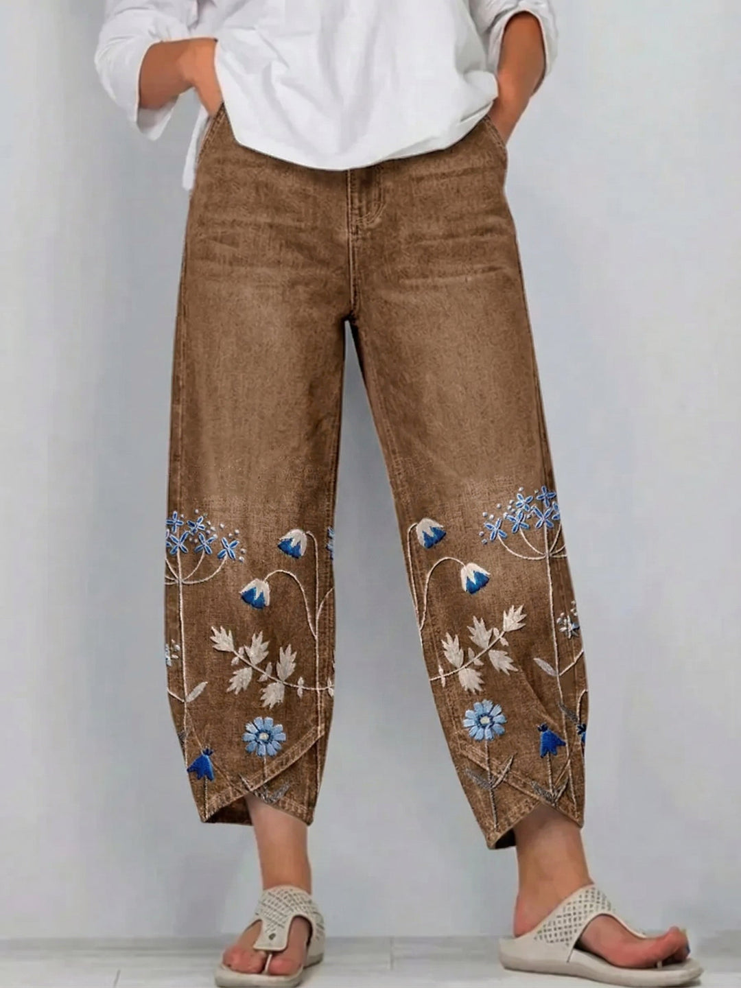 Aven | Embroidered Casual Chic Trousers