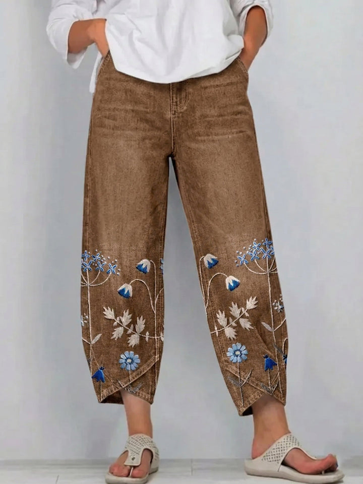 Aven | Embroidered Casual Chic Trousers